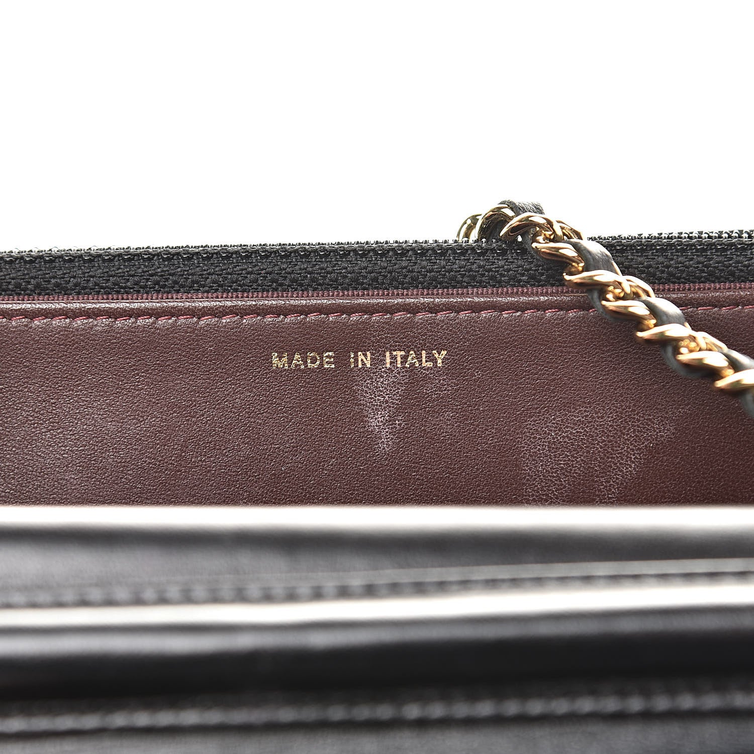 Chanel Lambskin Quilted Wallet On Chain WOC Black 7 of 16