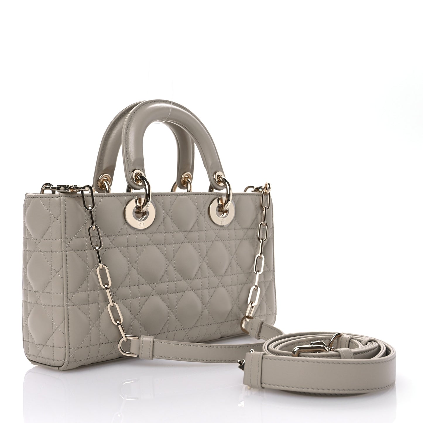 Lambskin Cannage Medium Lady D-Joy Sable