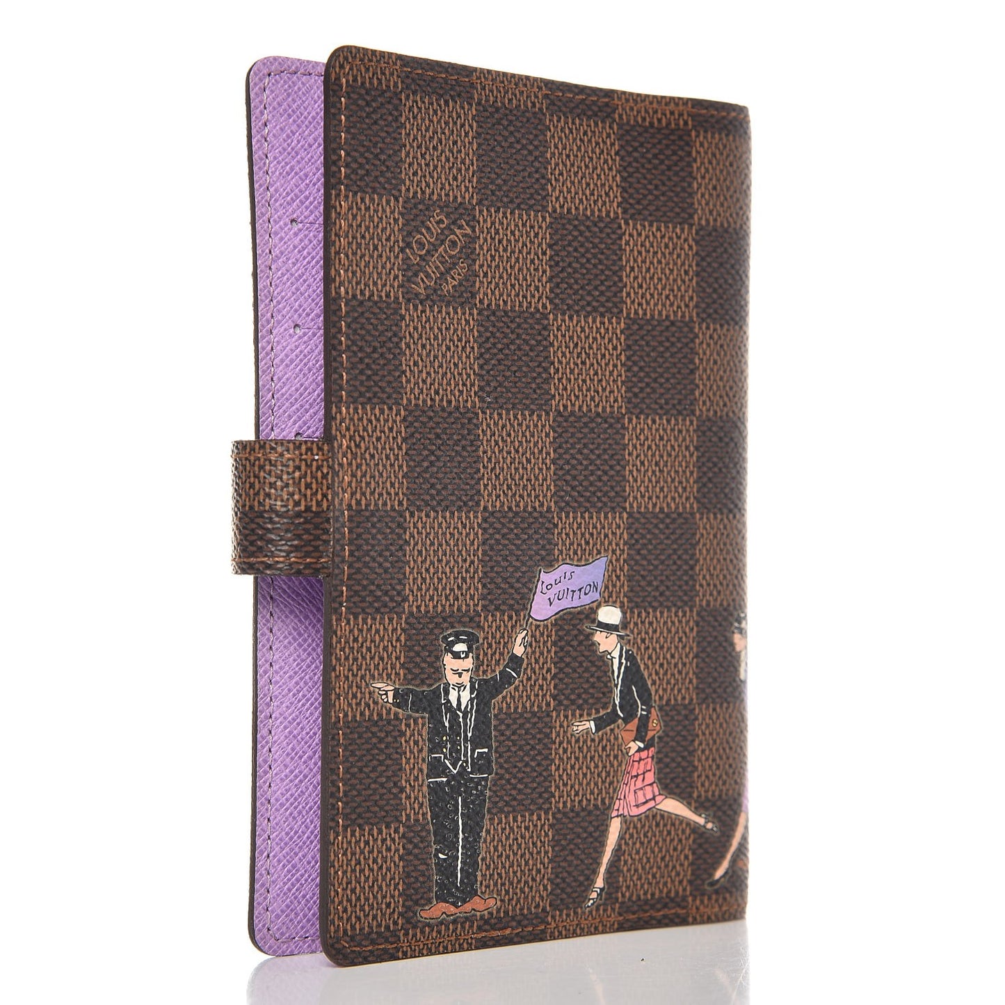 Damier Ebene Illustre Small Ring Agenda