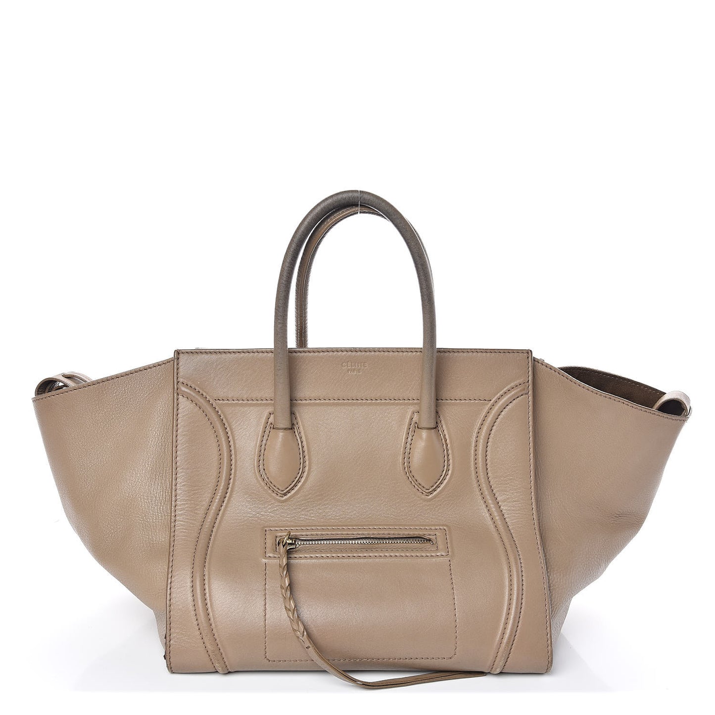 Supple Calfskin Medium Phantom Luggage Beige