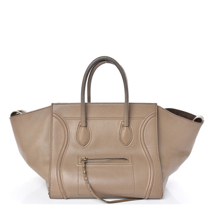 Celine Supple Calfskin Medium Phantom Luggage Beige 1 of 11