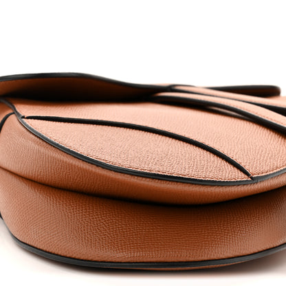 Christian Dior Grained Calfskin Saddle Bag Camello 9 of 10