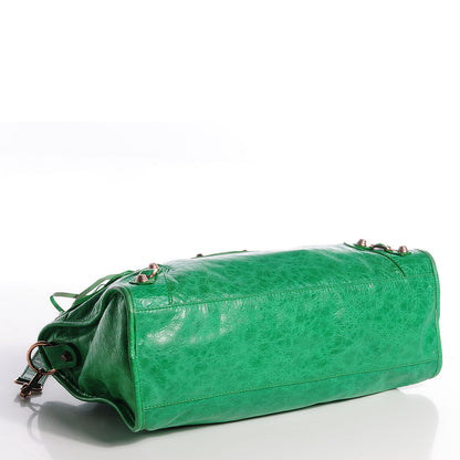 Balenciaga Agneau Giant 12 Rose Gold Hardware City Vert Poker 10 of 16