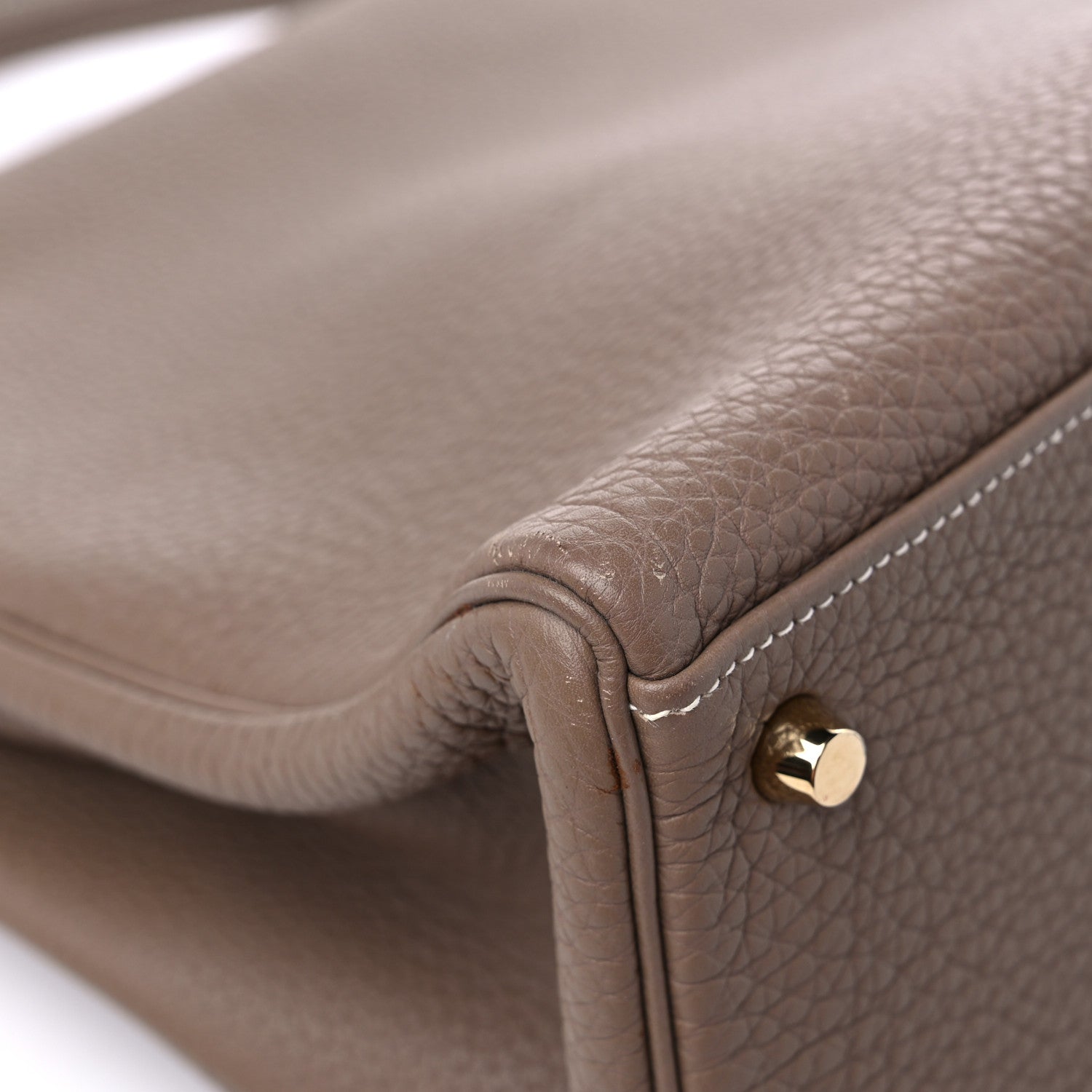 Hermes Togo Kelly Retourne 35 Etoupe 10 of 13