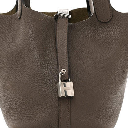 Hermes Taurillon Clemence Picotin Lock 18 PM Etain 7 of 10