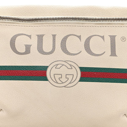 Gucci Grained Calfskin Logo Belt Bag White 8 of 14