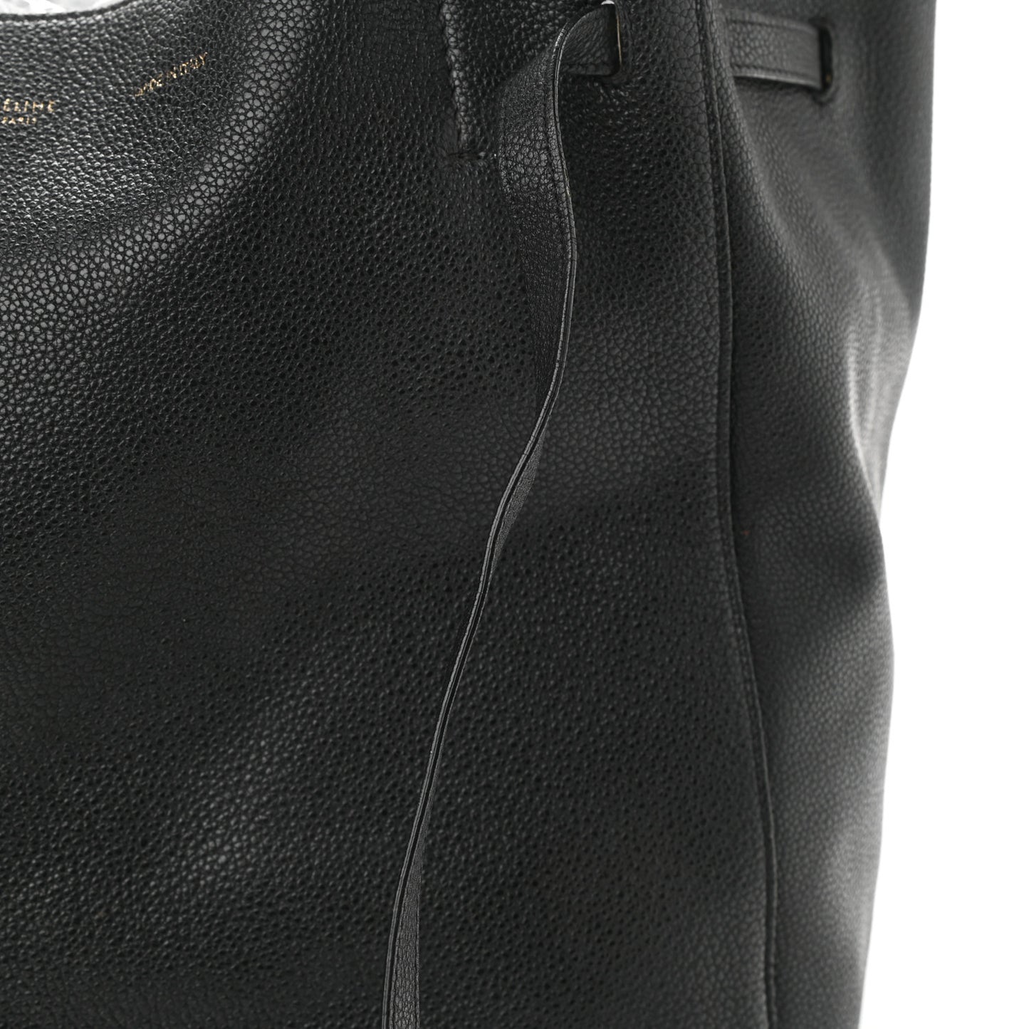 Soft Grained Calfskin Small Belt Cabas Phantom Black