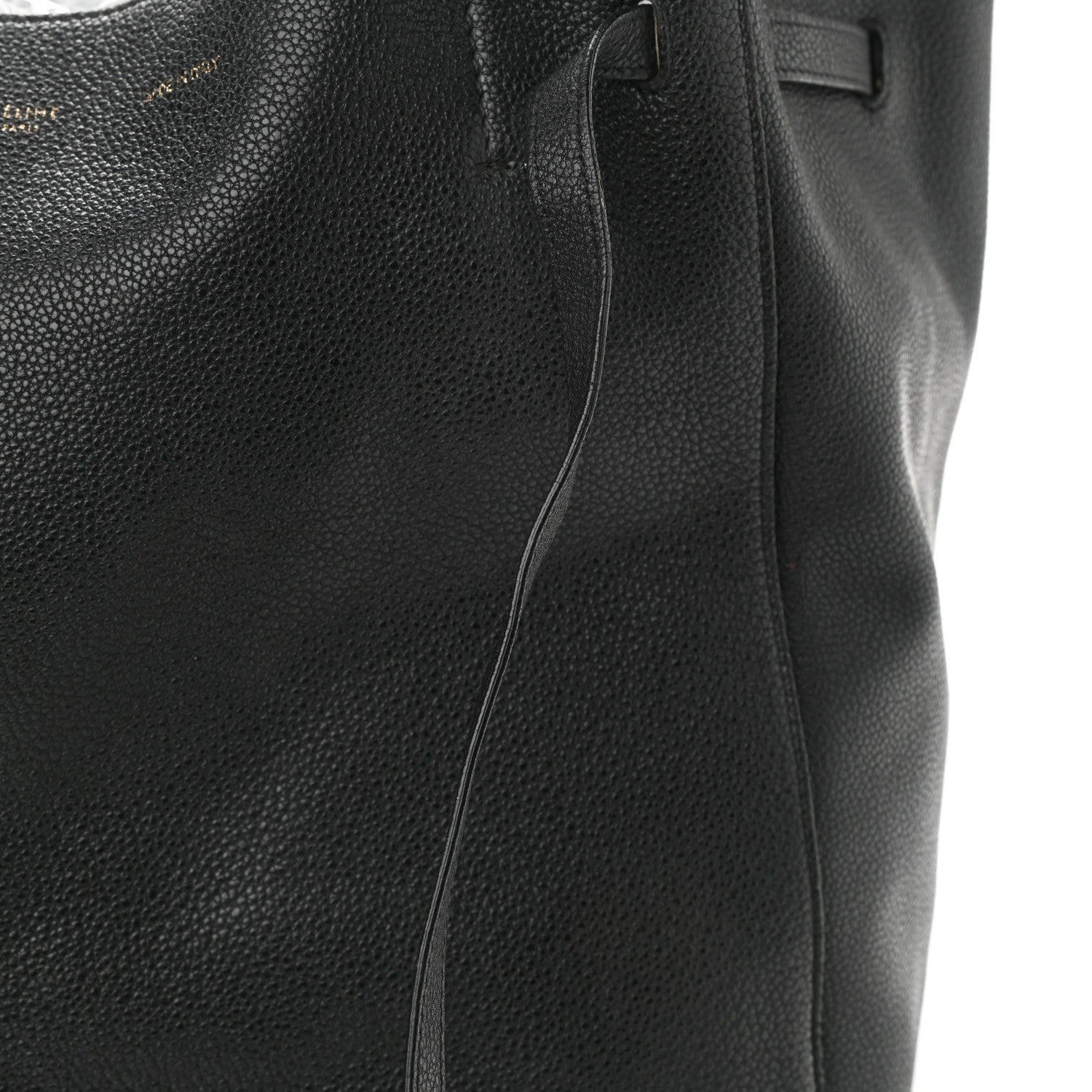 Celine Soft Grained Calfskin Small Belt Cabas Phantom Black 23 of 23