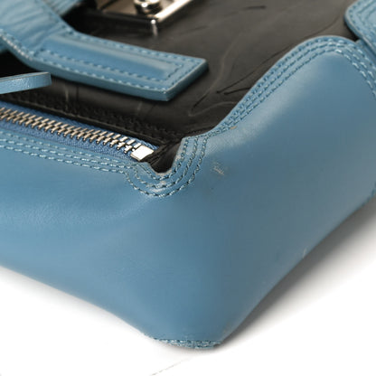 3.1 Phillip Lim Textured Calfskin Mini Pashli Satchel Blue Black 11 of 11