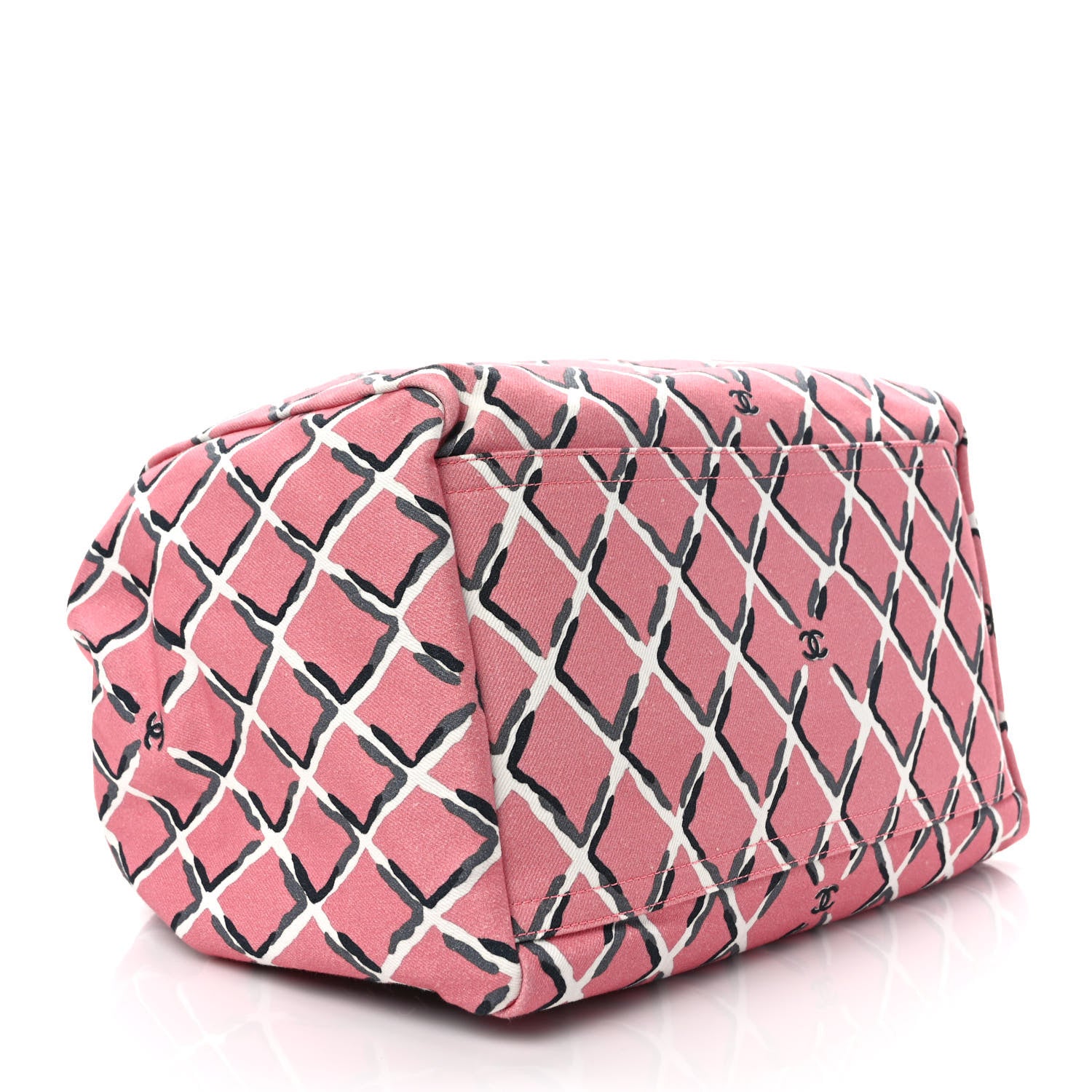 Chanel Canvas Printed Airline Drawstring Bag Pink 4 of 11
