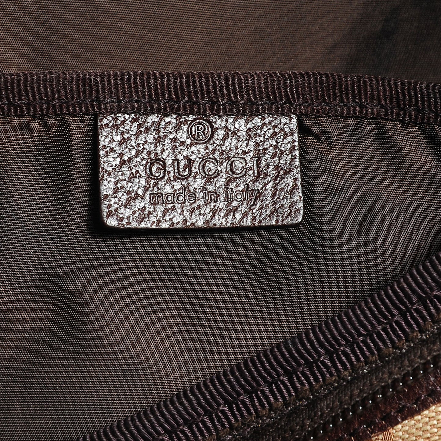Monogram Natural Pigskin Large Diaper Bag Beige Ebony Cocoa Dark Chocolate
