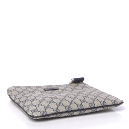 Gucci GG Supreme Monogram Small Flat Messenger Bag Navy 4 of 10