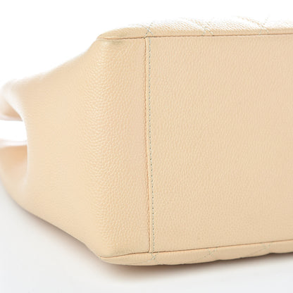Chanel Caviar Quilted Grand Shopping Tote GST Beige Clair 21 of 23