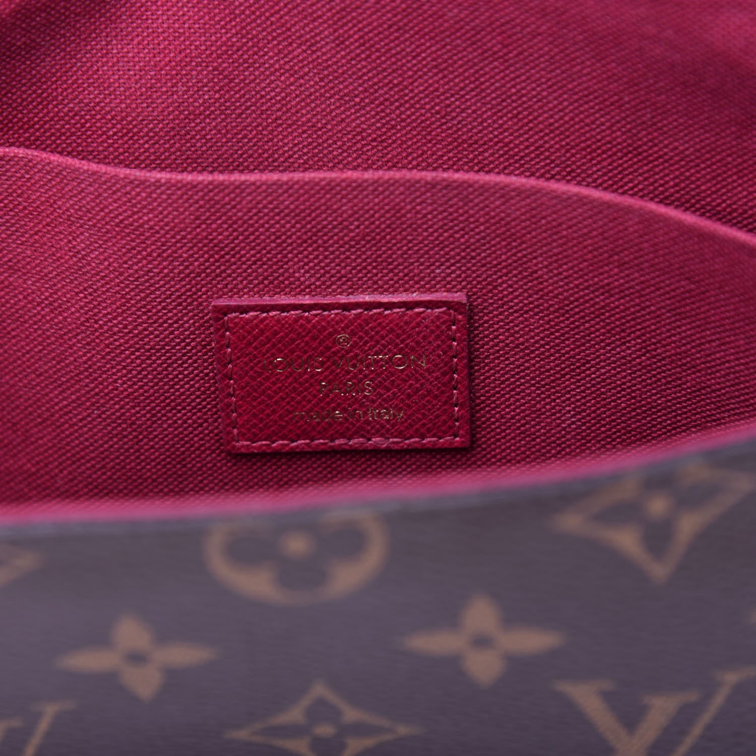 Louis Vuitton Monogram Pochette Felicie Chain Wallet Fuchsia 6 of 11