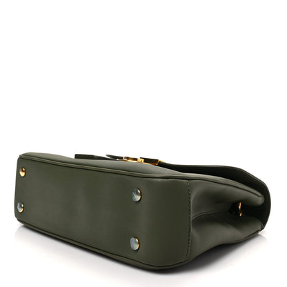 Burberry Trench Calfskin Medium DK88 Top Handle Bag Moss Green 7 of 7