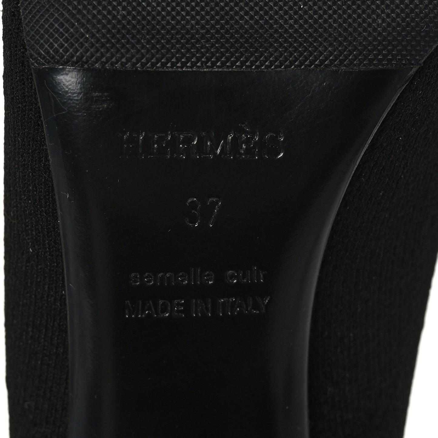 Knit Calfskin Volver 90 Ankle Boots 37 Black