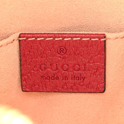 Gucci GG Supreme Monogram Flora Web Mini Ophidia Shoulder Bag Red 6 of 10