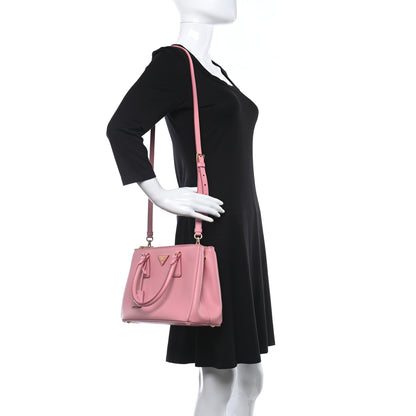 Prada Saffiano Small Galleria Double Zip Tote Petalo 2 of 16