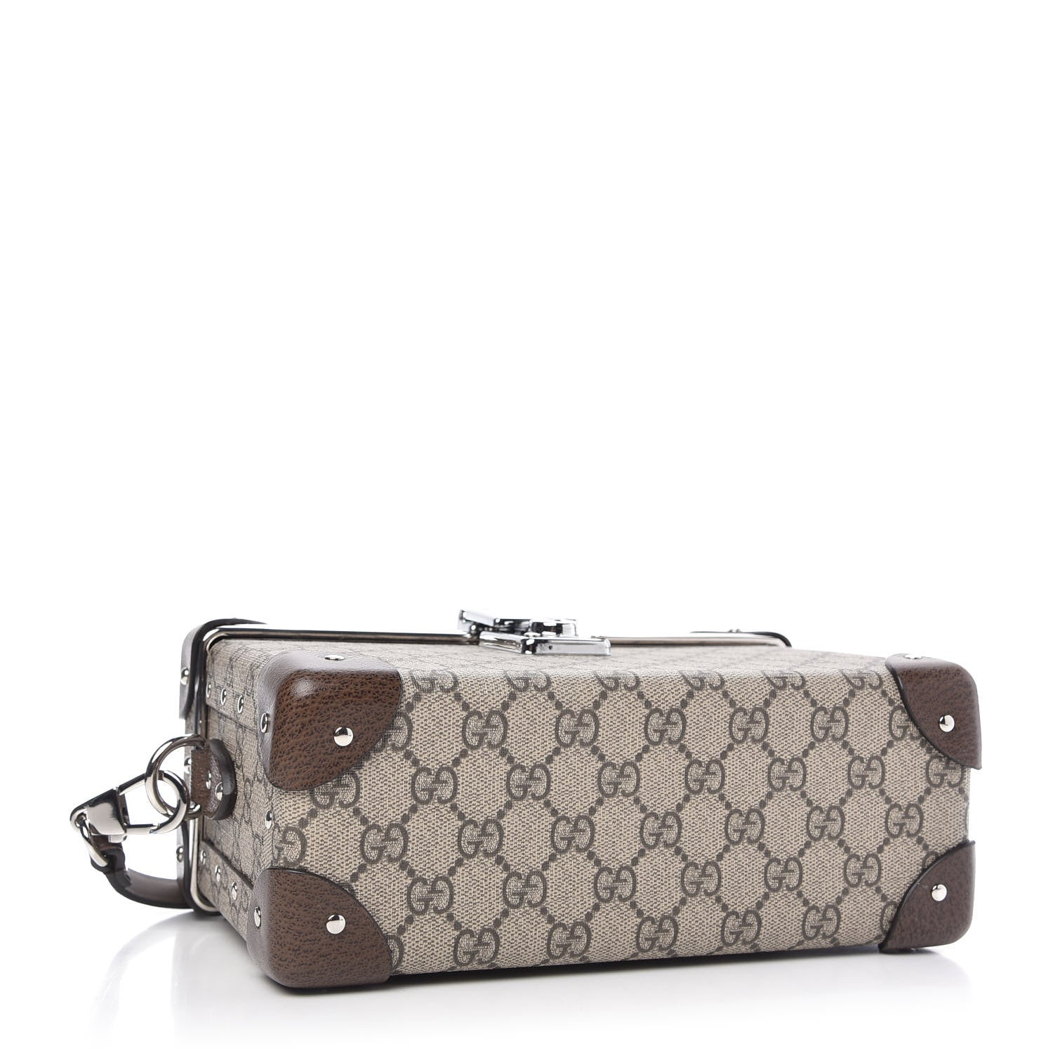 Gucci GG Supreme Monogram Globe-Trotter Beauty Case Brown 4 of 10