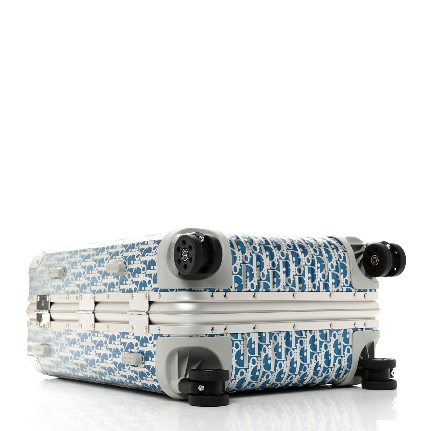 X RIMOWA Aluminum Gradient Cabin Luggage Blue Multi