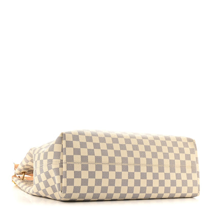 Louis Vuitton Damier Azur Graceful MM Rose Ballerine 4 of 15