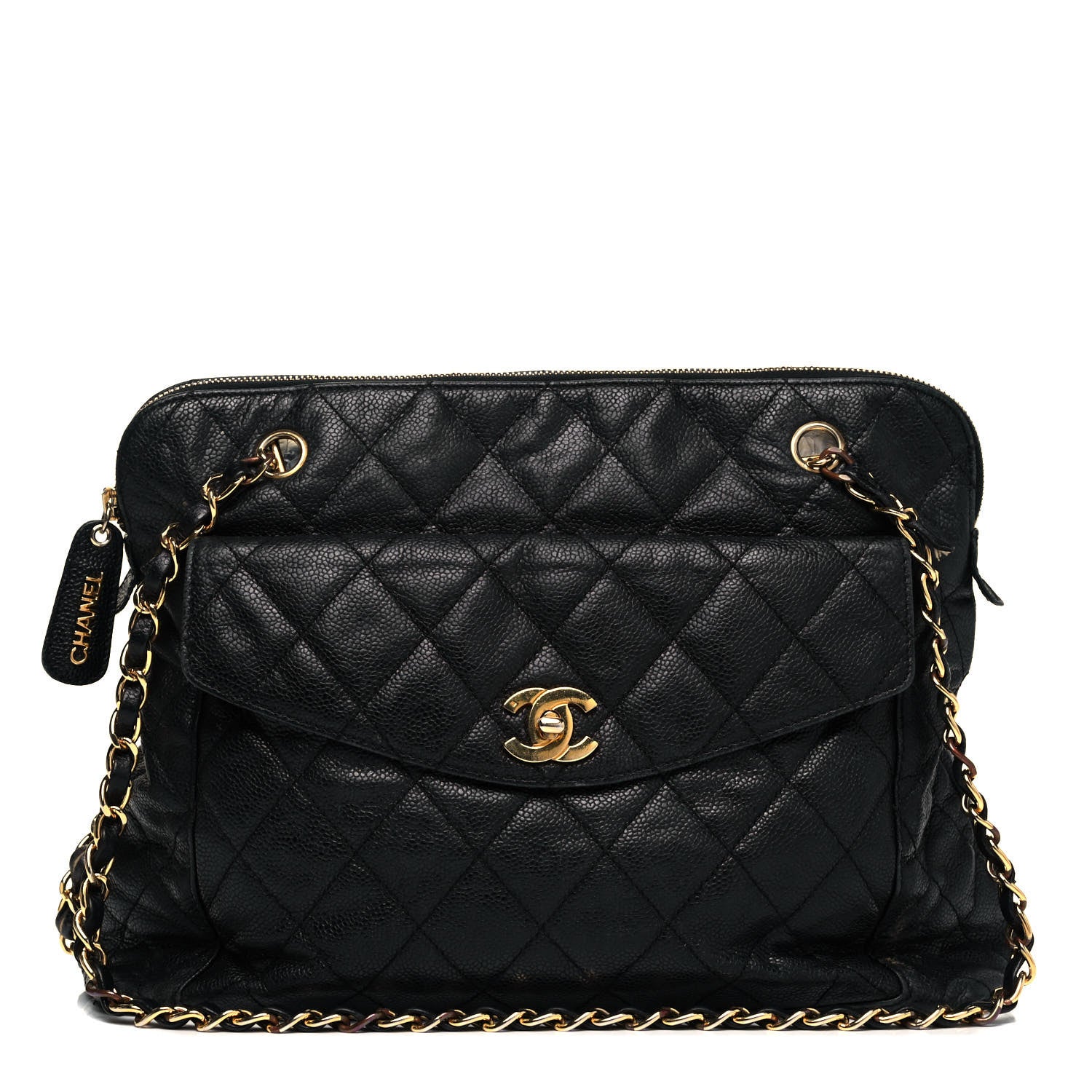 Chanel Caviar Quilted Flap Shoulder Bag Black 1 of 9