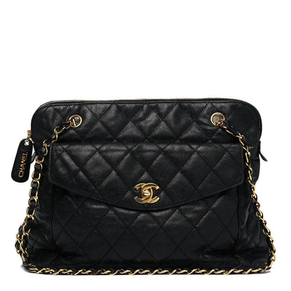 Chanel Caviar Quilted Flap Shoulder Bag Black 1 of 9