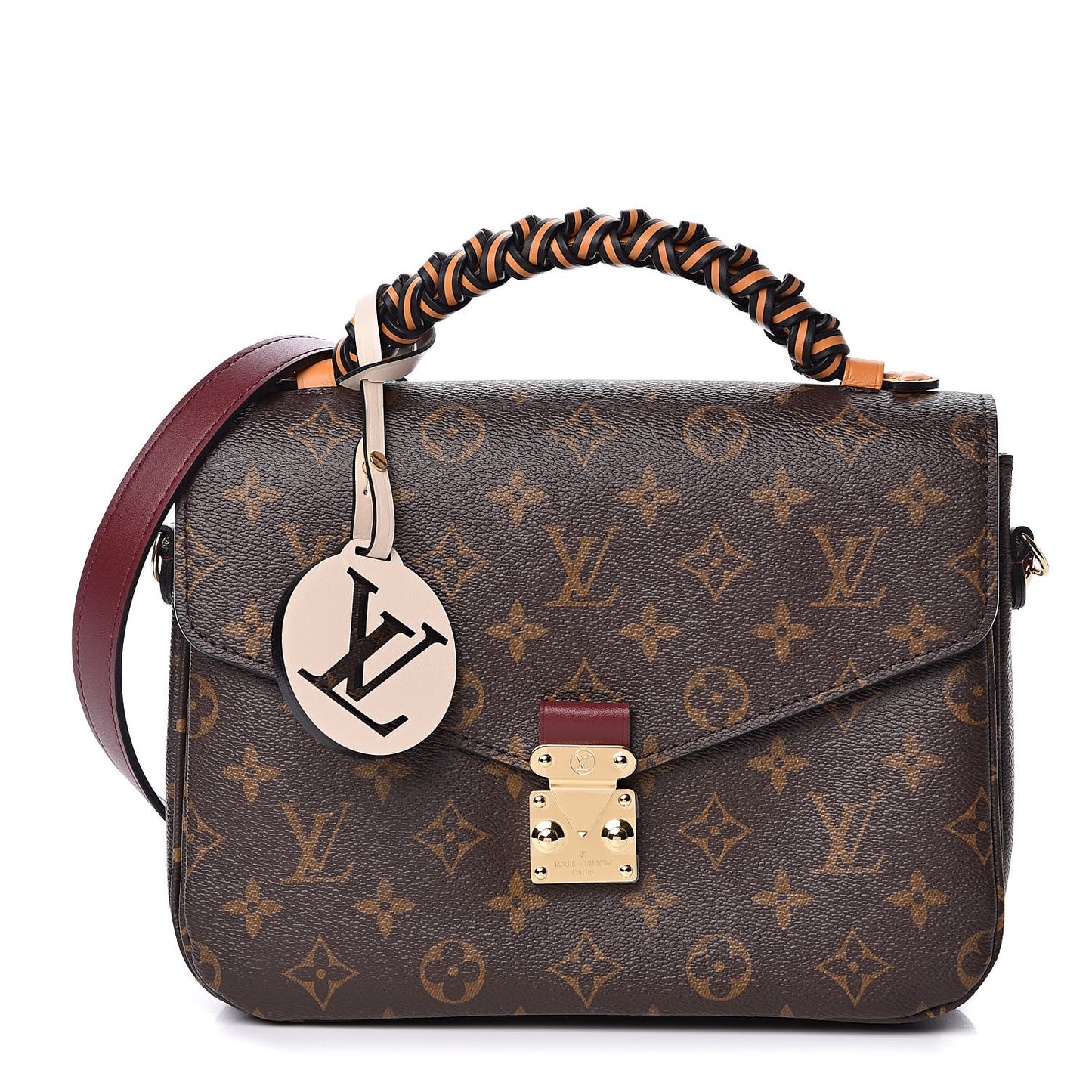Monogram Braided Pochette Metis Safran