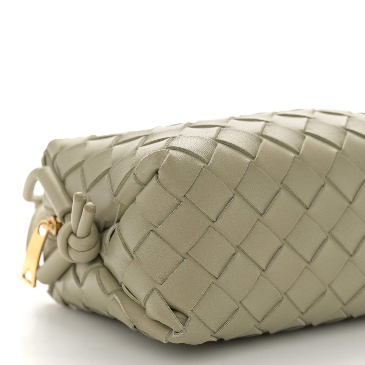 Nappa Intrecciato Mini Loop Camera Bag Travertine