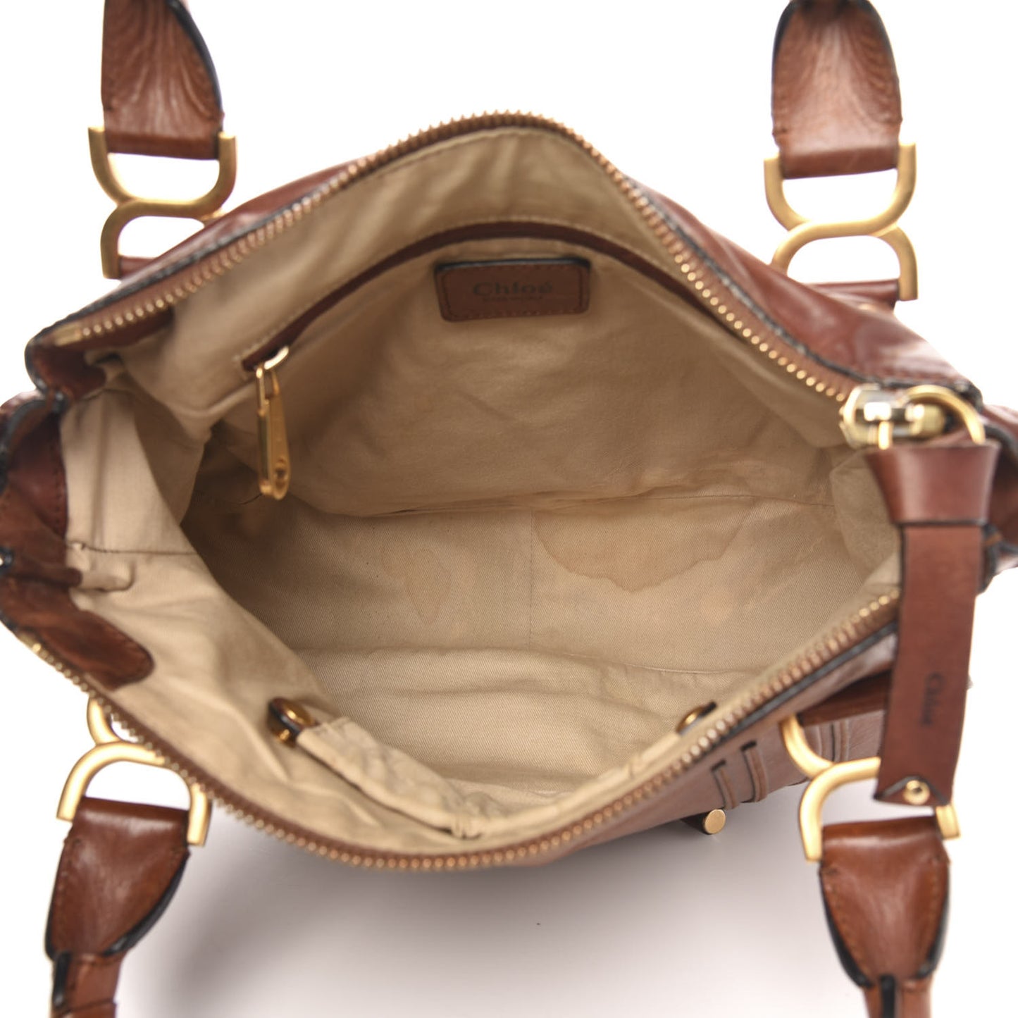 Calfskin Medium Marcie Satchel Mahogany