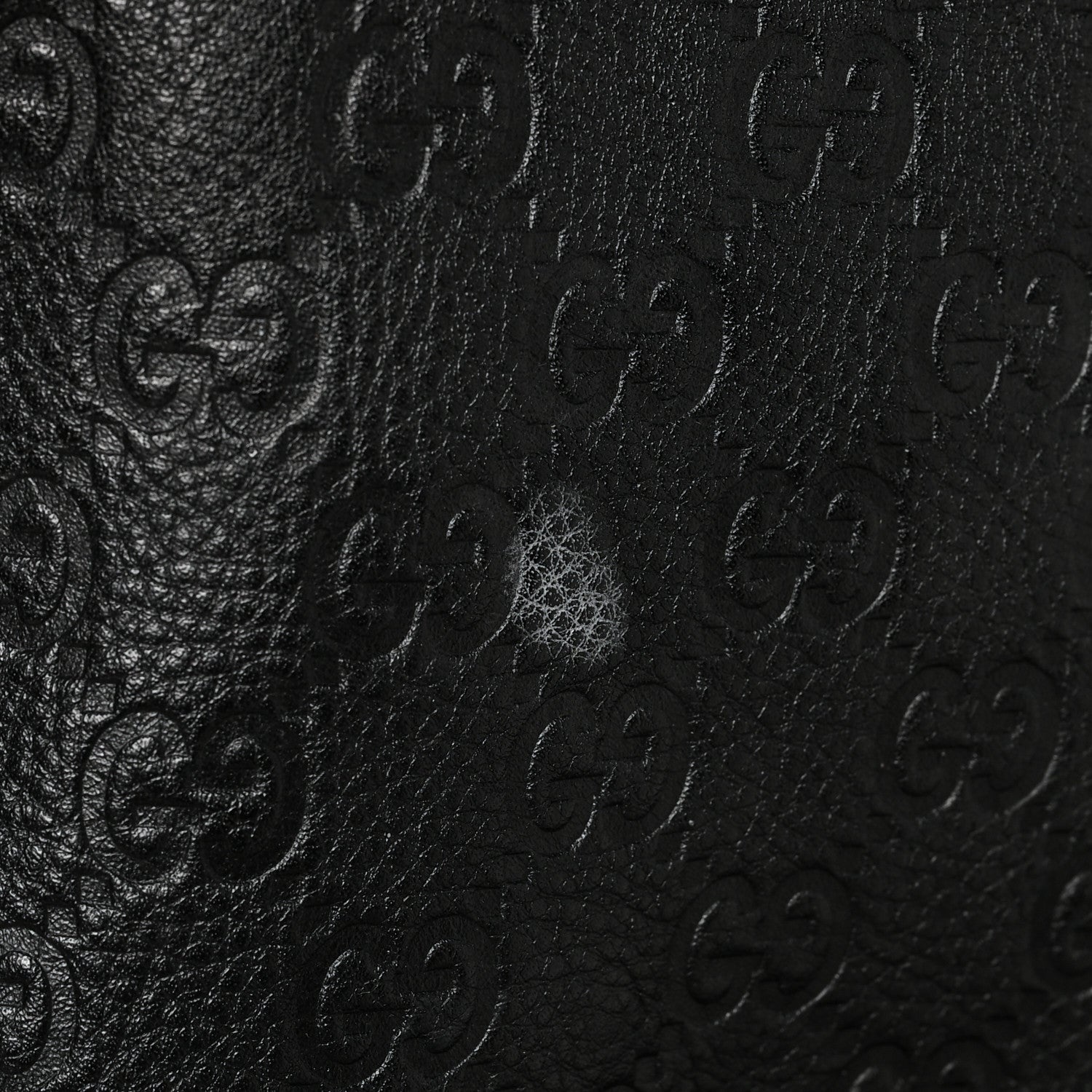 Gucci Guccissima Medium Flap Messenger Bag Black 11 of 13