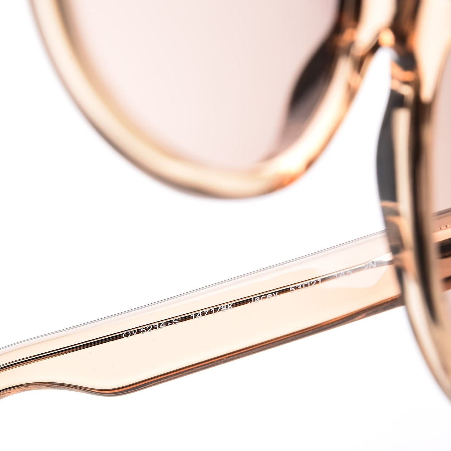 Jacey Mirror Sunglasses Beige