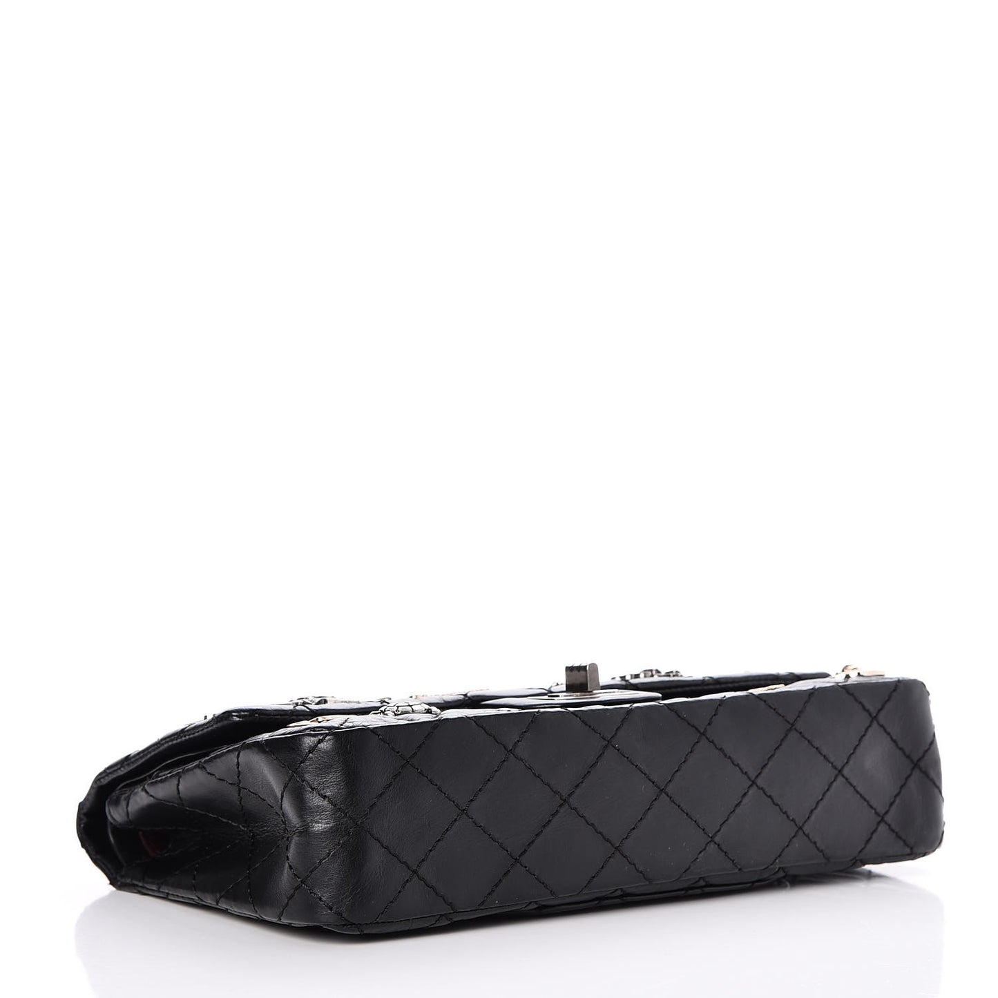 Aged Calfskin Lucky Charms 2.55 Reissue 225 Flap Black