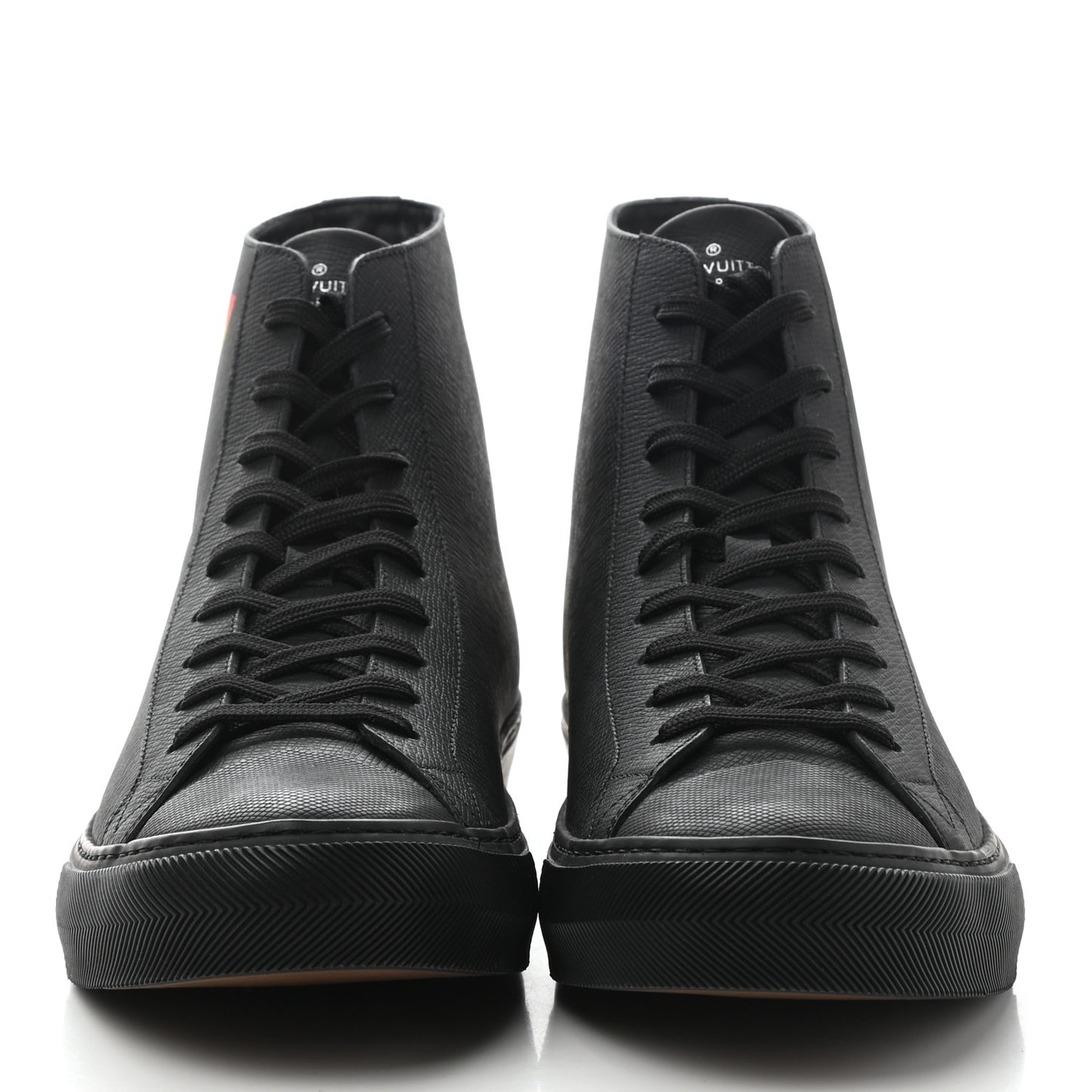 Calfskin LV Tattoo Sneaker Boots 8.5 Black