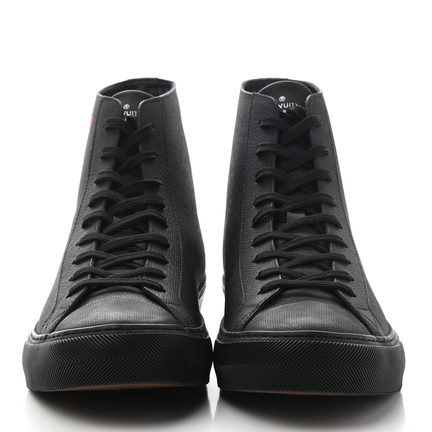 Louis Vuitton Calfskin LV Tattoo Sneaker Boots 8.5 Black 2 of 8