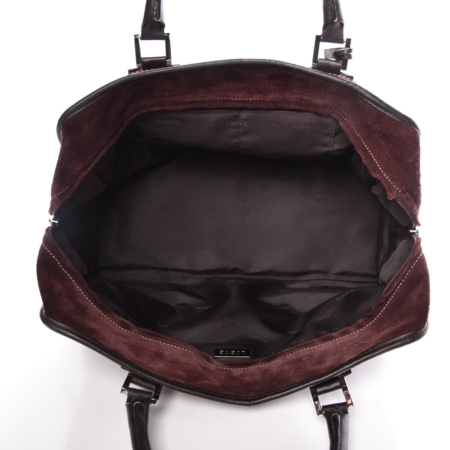 Loewe Suede Amazona 36 Burgundy 5 of 21