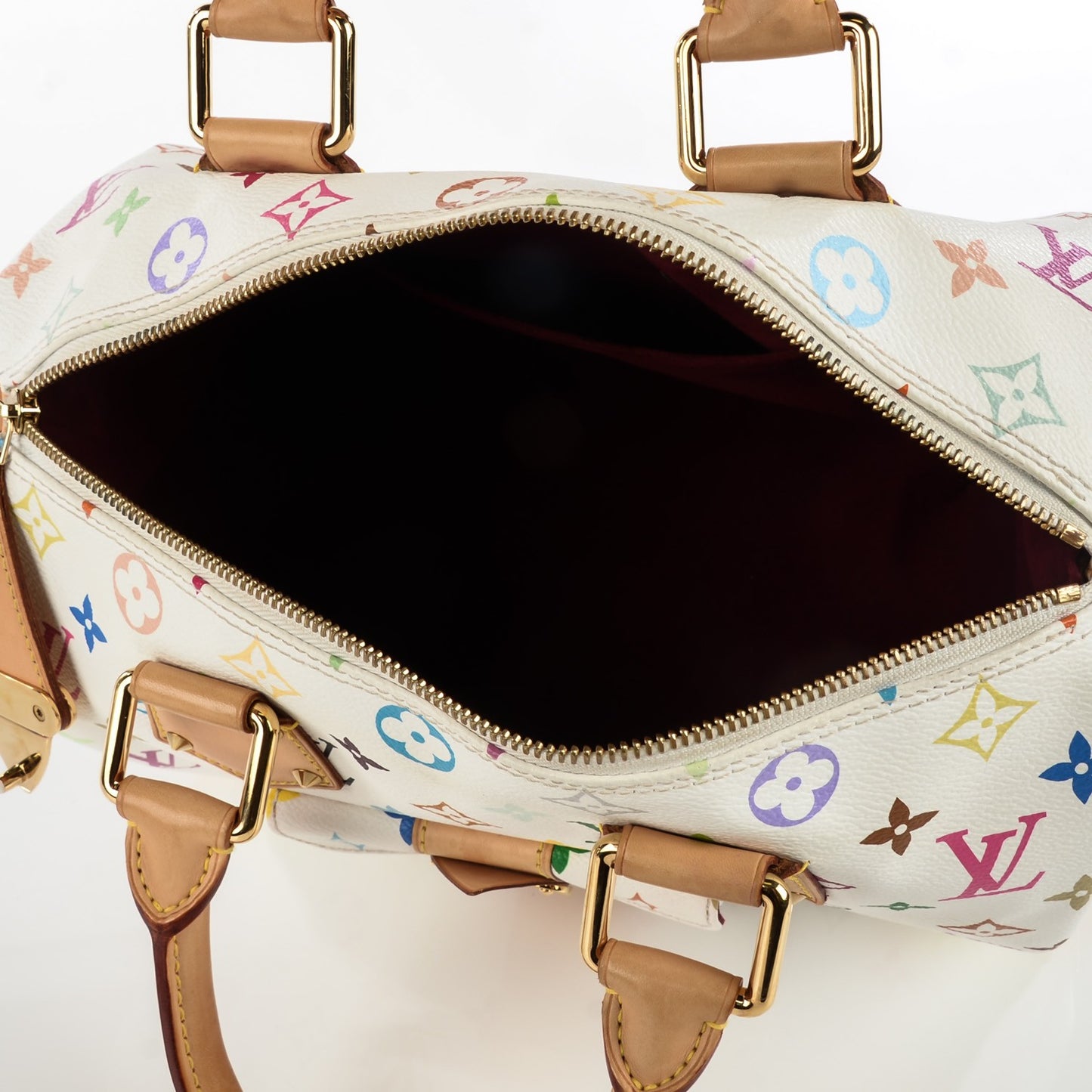Monogram Multicolor Speedy 30 White