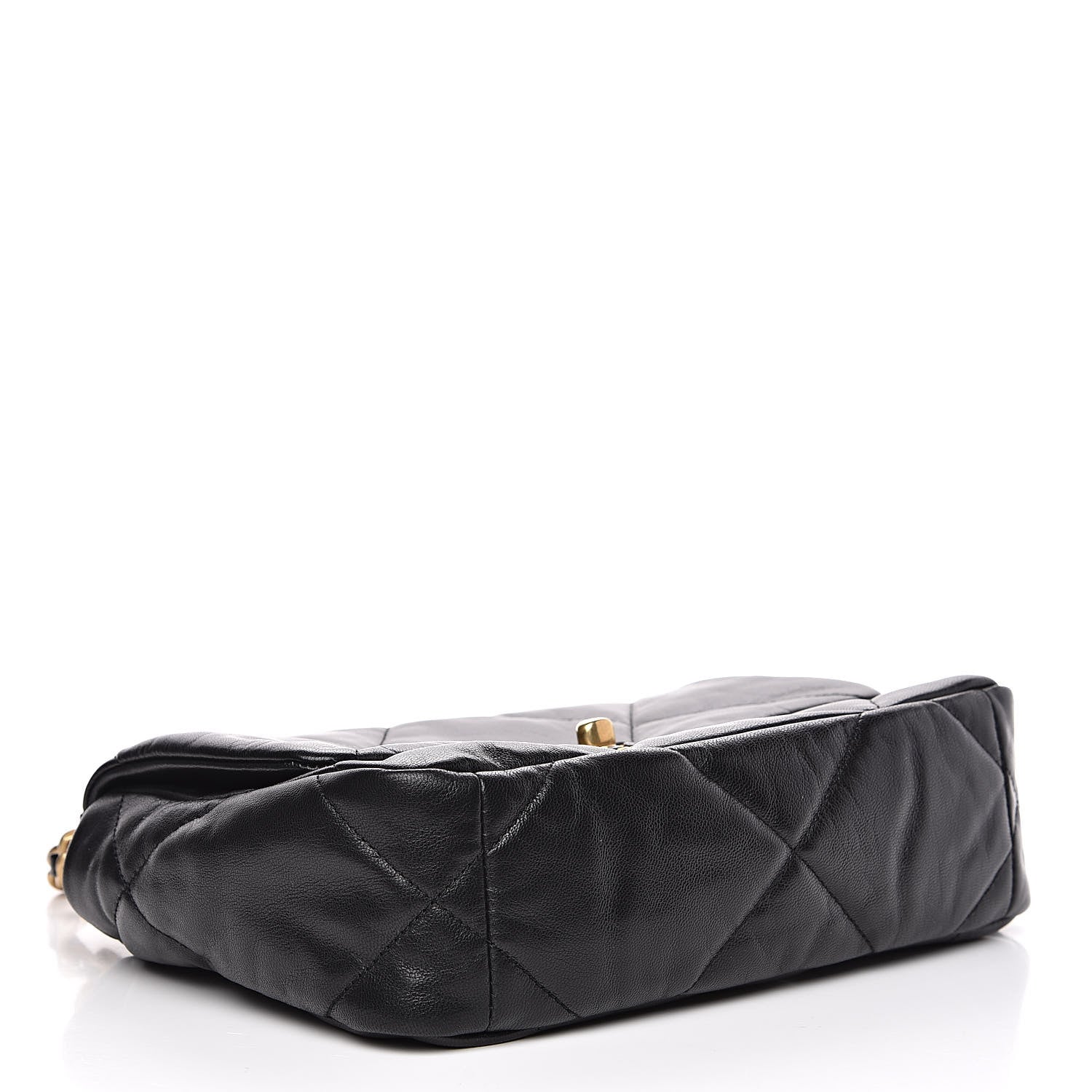 Chanel Goatskin Quilted Medium 19 Flap Black 4 of 11