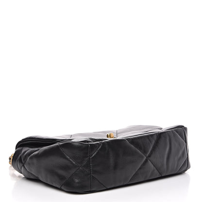 Chanel Goatskin Quilted Medium 19 Flap Black 4 of 11