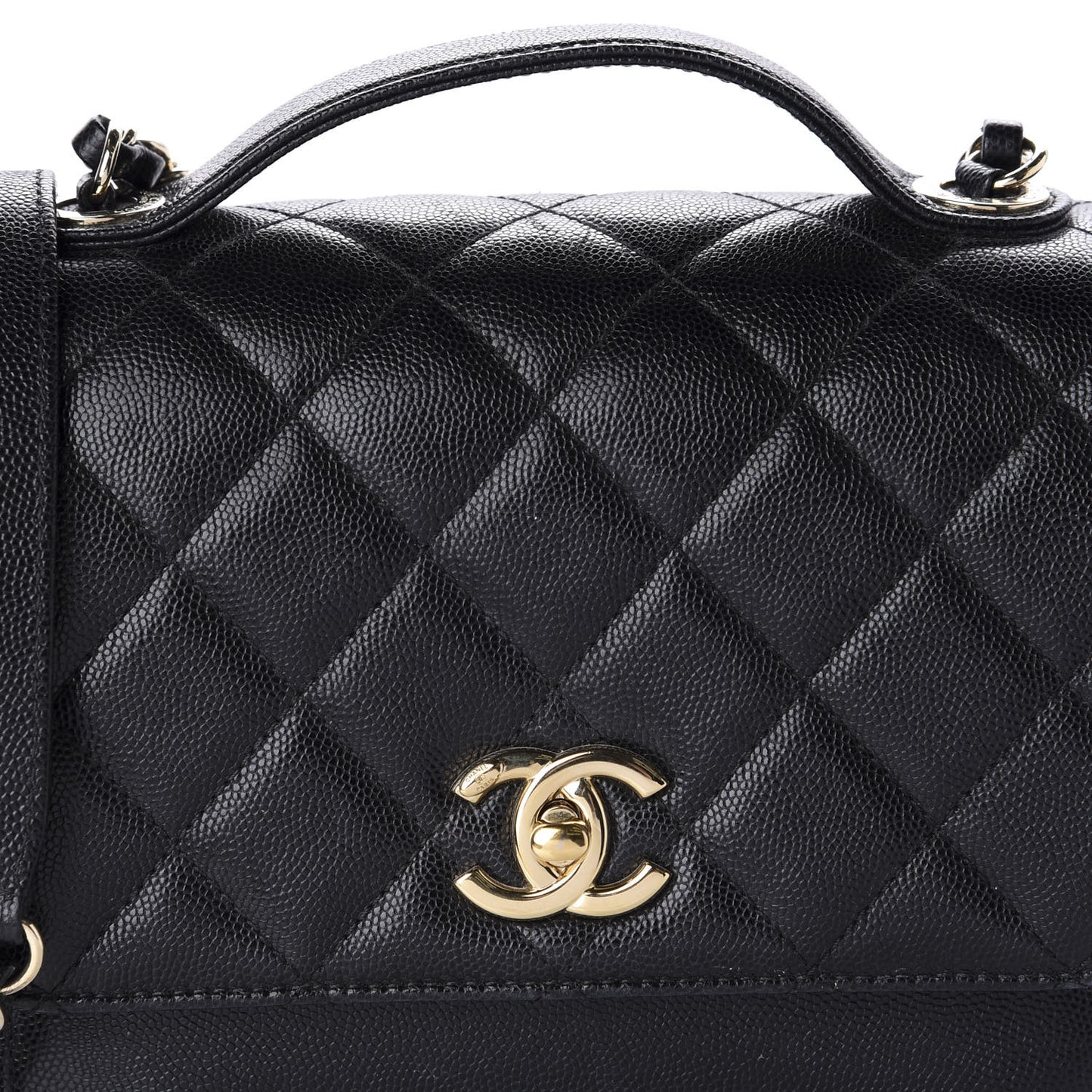 Caviar Quilted Medium Business Affinity Flap Black