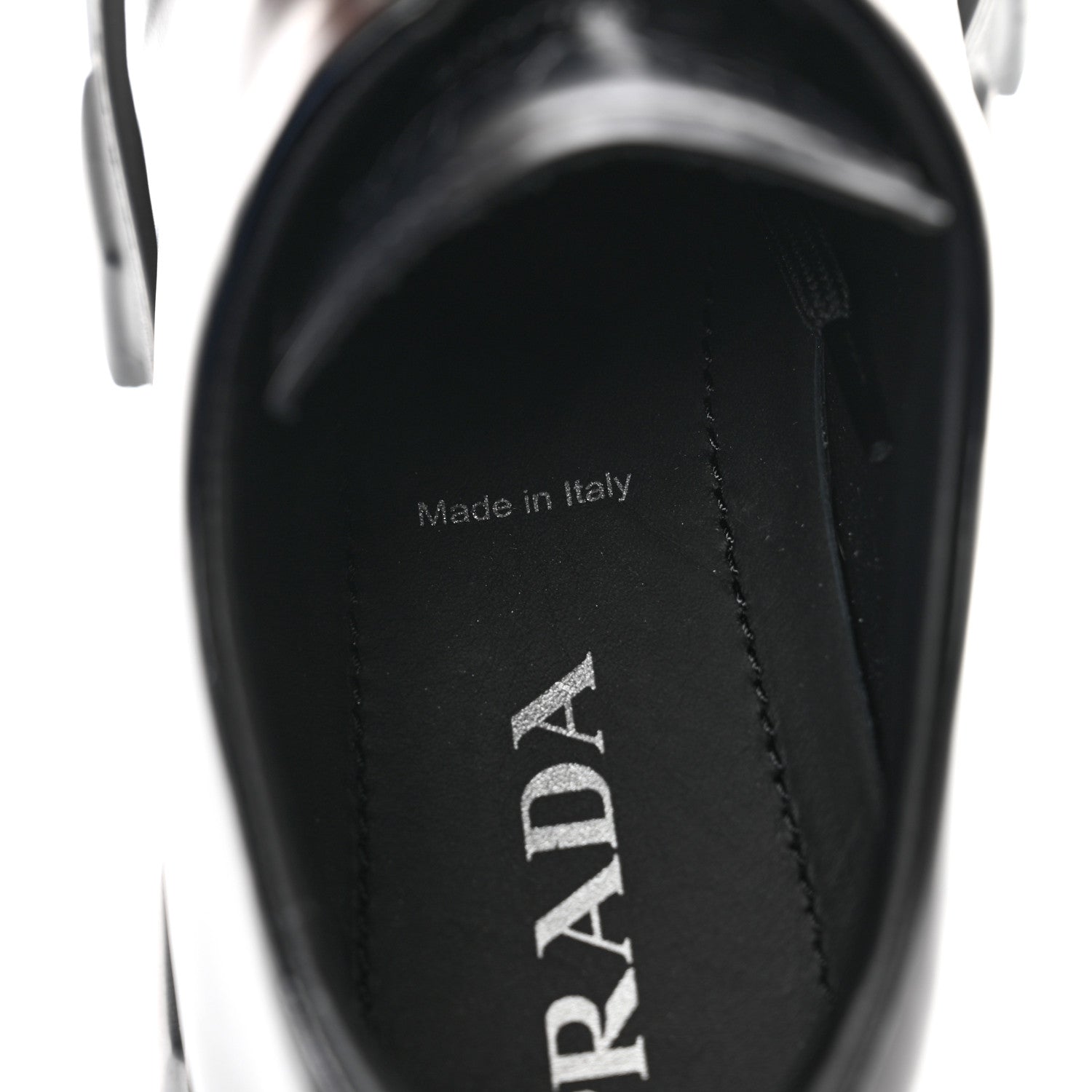 Prada Spazzolato Rois Monolith 55mm Derby Loafers 39 Black 7 of 9