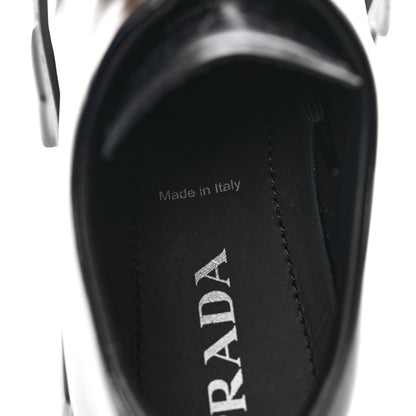 Prada Spazzolato Rois Monolith 55mm Derby Loafers 39 Black 7 of 9