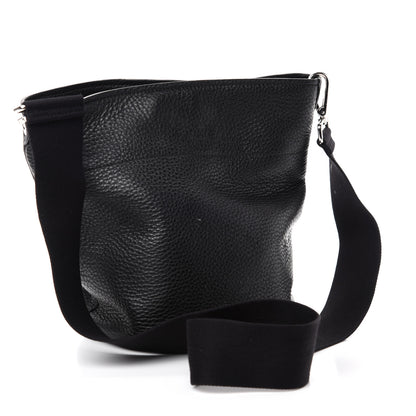 Prada Vitello Daino Bucket Bag Black 3 of 9