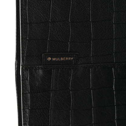 Mulberry Calfskin Crocodile Embossed Small Kite Bucket Bag Black 6 of 11