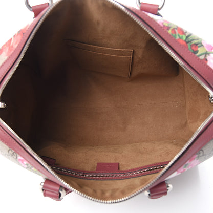 Gucci GG Supreme Monogram Blooms Medium Boston Beige Multicolor Dry Rose 4 of 9