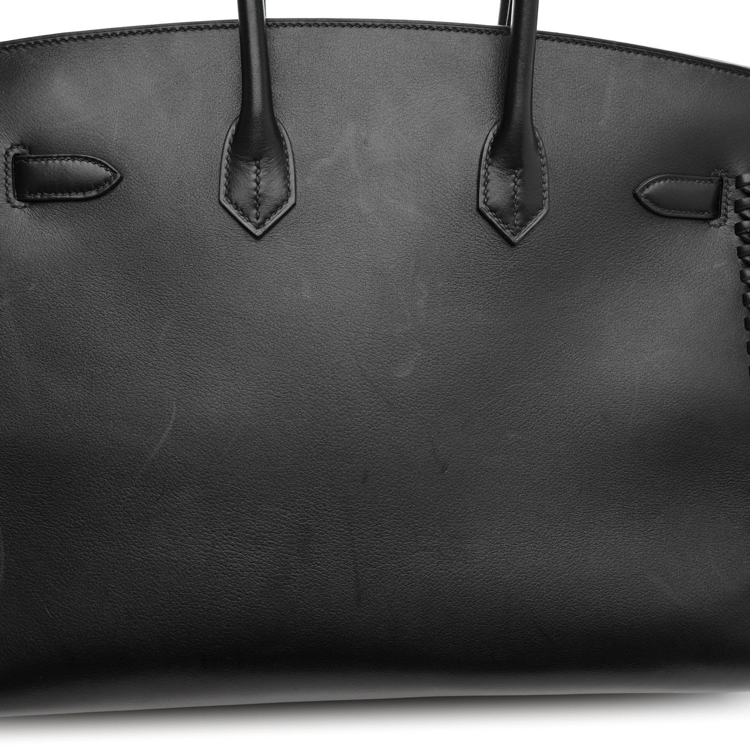 Hermes Evergrain Birkin Sellier Anate Fringed 35 Black 18 of 28