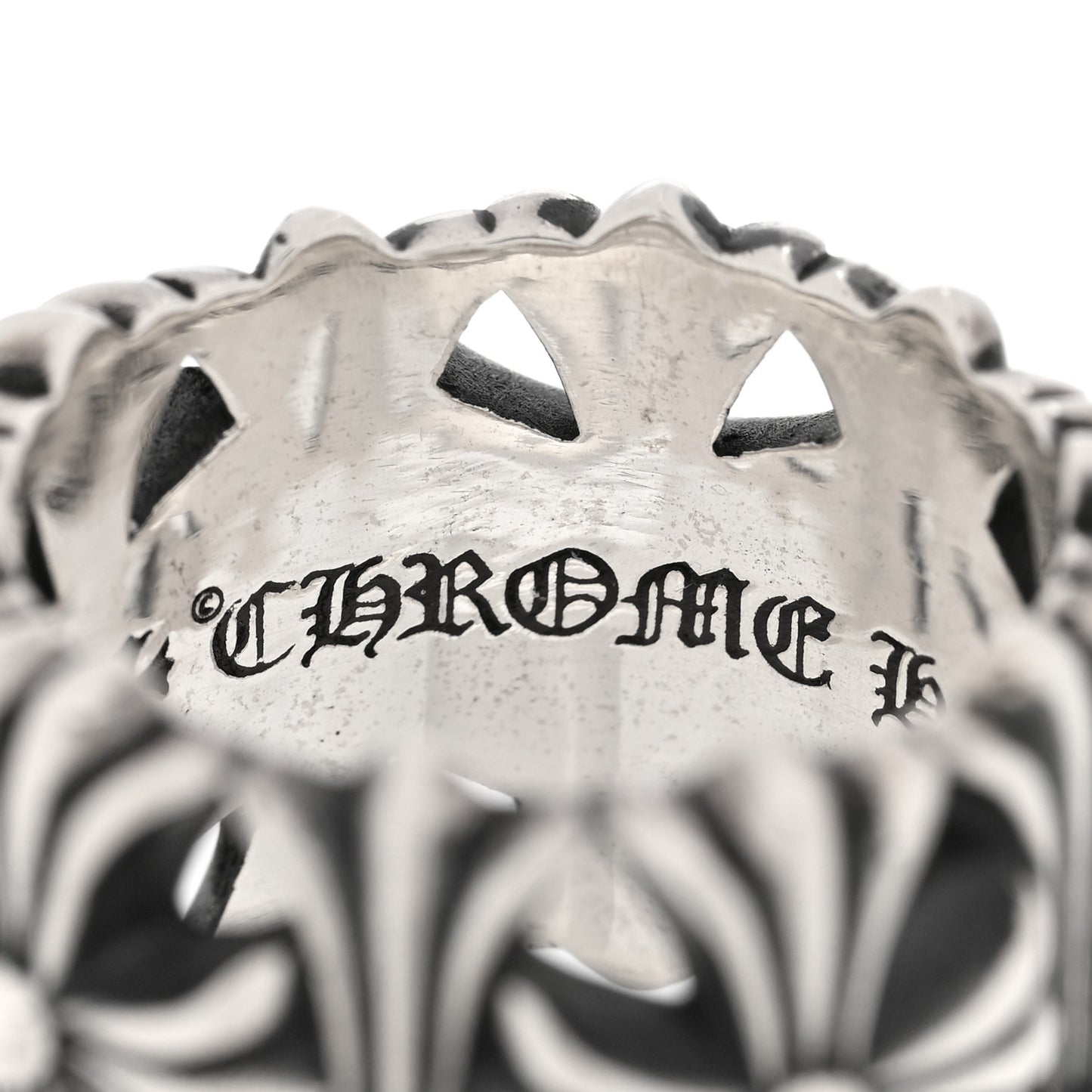 Sterling Silver Cemetery Cross Ring 62 10