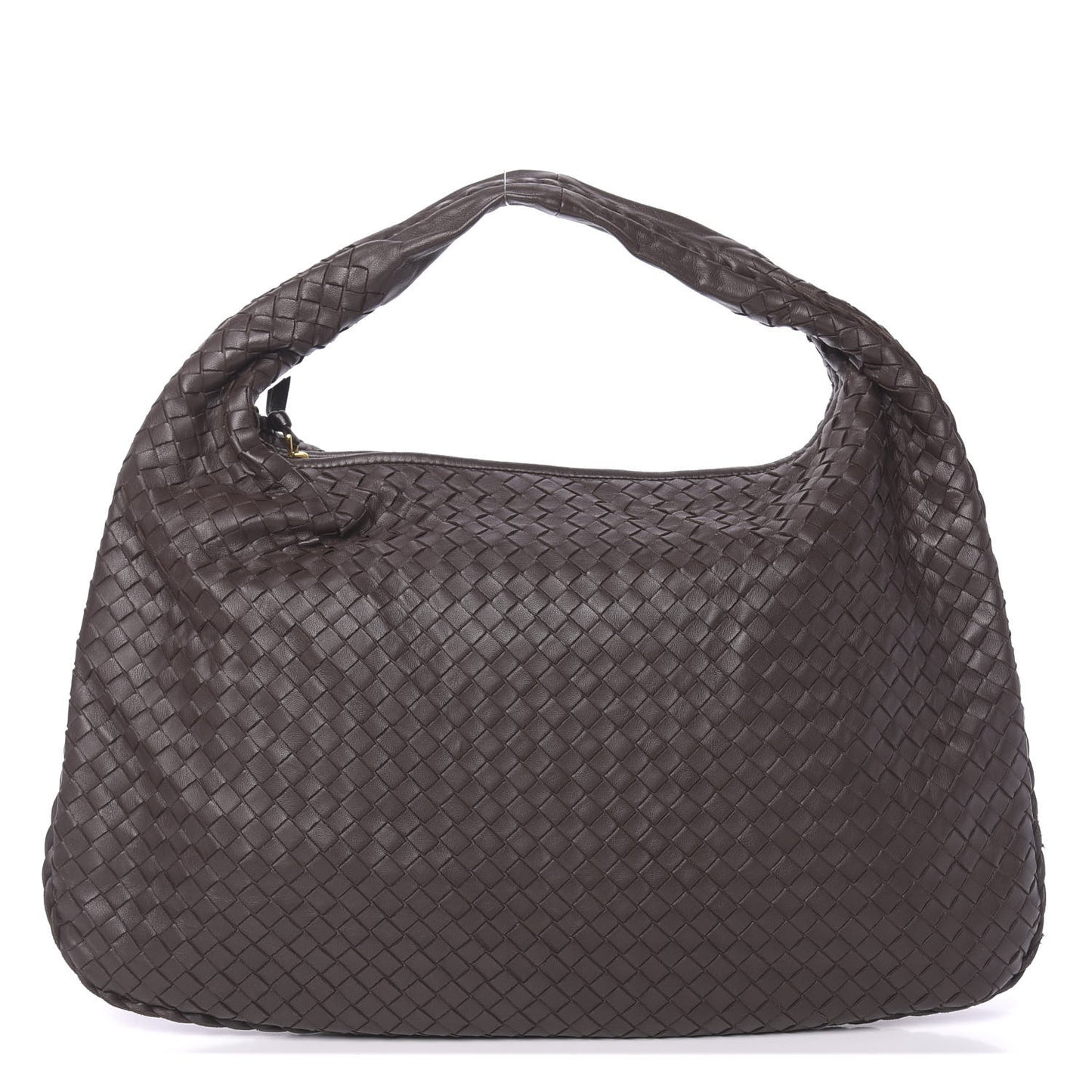 Nappa Intrecciato Large Veneta Hobo Ebano