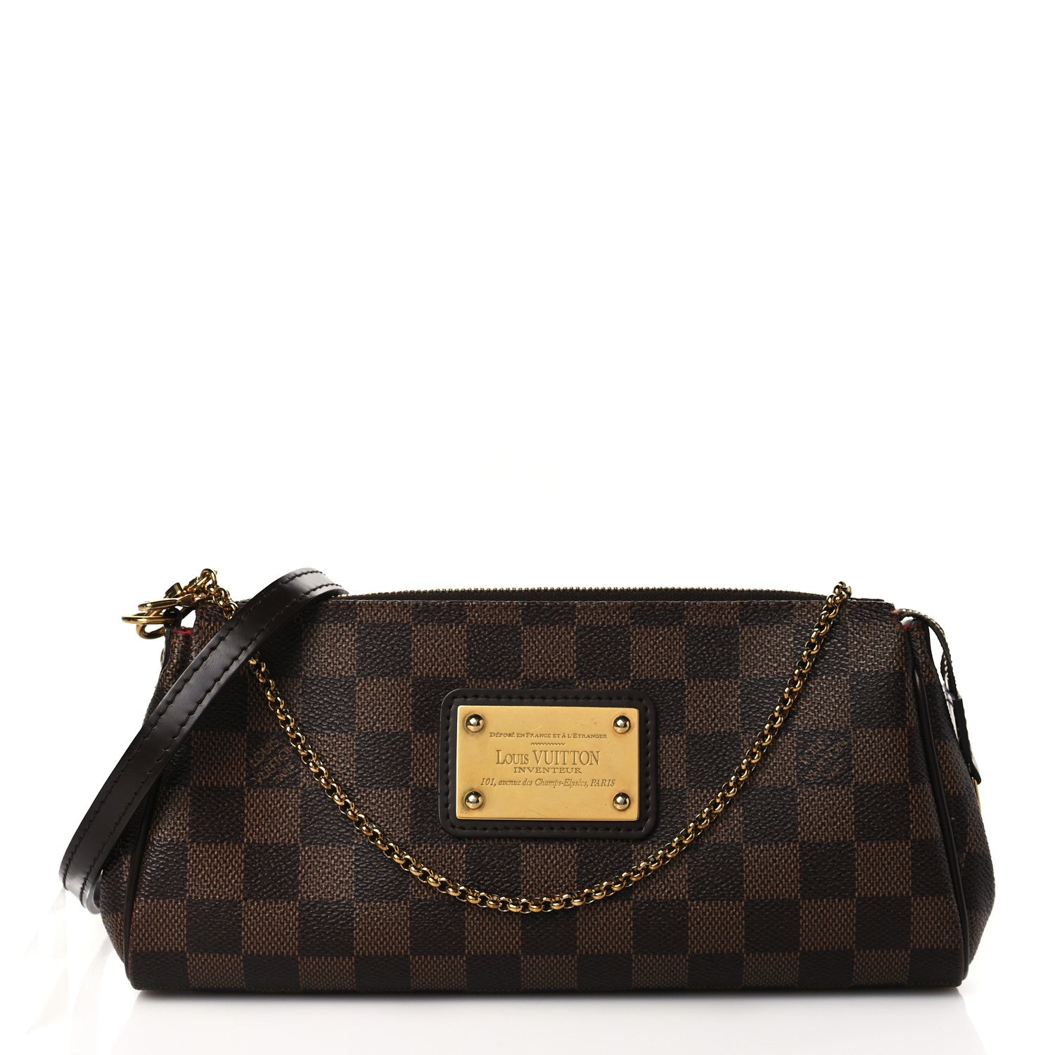 Louis Vuitton Damier Ebene Eva Clutch 1 of 9