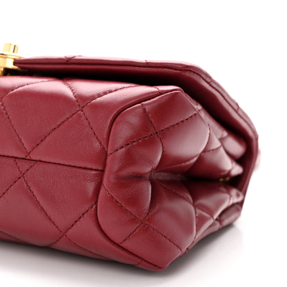 Chanel Lambskin Quilted Medium Color Match Flap Burgundy 10 of 10
